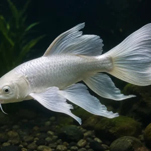 Sale Koi Butterfly Platinum, Cyprinus carpio, 5-6 cm